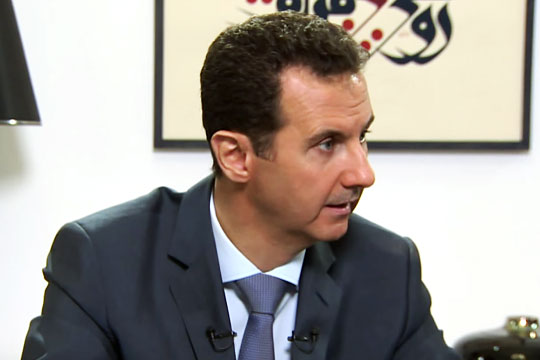 Асад обвинил Запад в поддержке террористов