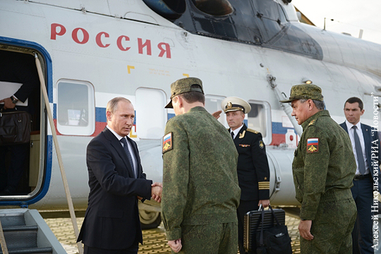Путин прибыл на полигон «Донгузский», где проходят учения «Центр-2015»