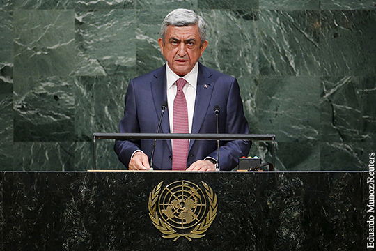 Саргсян: Армения может предпринять политико-военные шаги против Азербайджана