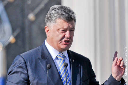 Порошенко заявил о намерении «бороться» за Донбасс и Крым 