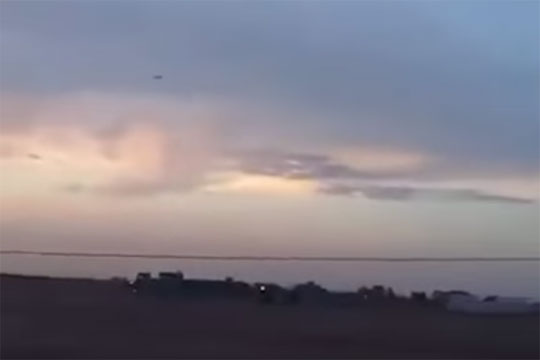 Курдское ополчение «Пешмерга» выложило видео пролета якобы российских крылатых ракет