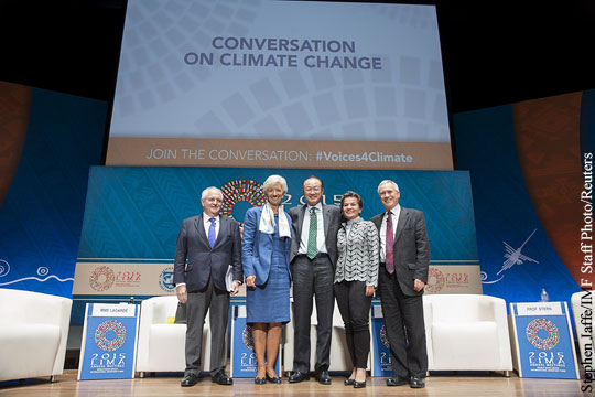 О создании блока для борьбы с изменениями климата объявили 20 стран