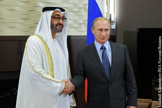 Путин и наследный принц Абу-Даби обсудят борьбу с терроризмом в Сирии