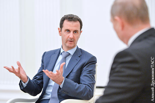 Асад: Без действий России терроризм в Сирии занял бы большую территорию