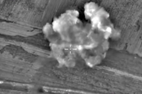 Минобороны обнародовало новое видео российских авиаударов по террористам в Сирии