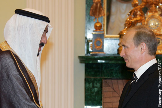 Путин обсудил с королем Саудовской Аравии ситуацию в Сирии