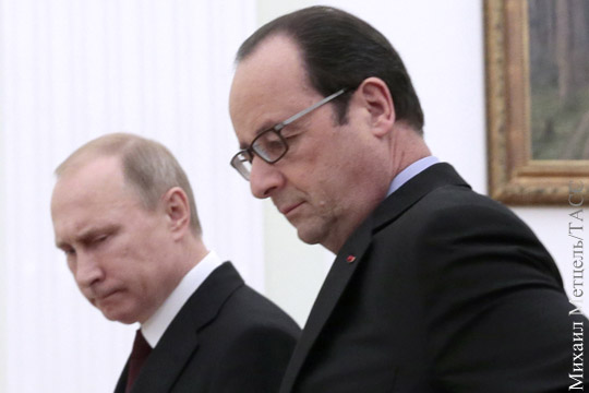 Путин предложил Олланду помощь в расследовании терактов
