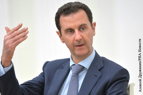 Асад: Париж не может бороться с террором и быть союзником Катара и Саудовской Аравии