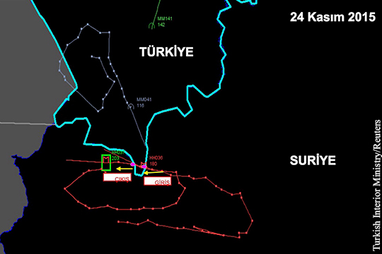 Генштаб Турции открестился от распространенной схемы полета Су-24