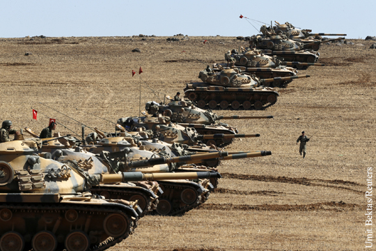 Турция направила к сирийской границе 20 дополнительных танков