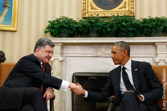 Порошенко поблагодарил Обаму за военную поддержку Украины