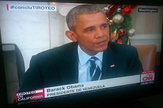 CNN назвал Обаму президентом Венесуэлы