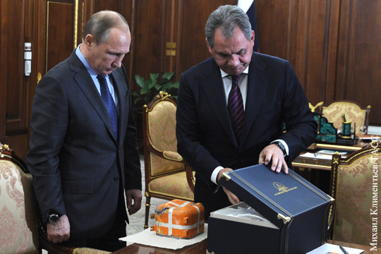 Шойгу показал Путину черный ящик сбитого Су-24
