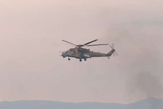 На российской базе в Сирии заметили вертолеты Ми-35