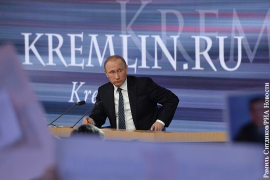 Путин использовал пресс-конференцию для внешнеполитических спецопераций 