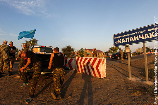 В Херсонской области начали создавать отряды для защиты от участников «блокады» Крыма
