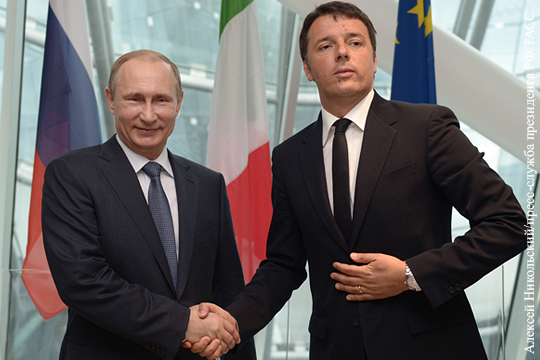 Путин обсудил с премьером Италии координацию усилий по борьбе с терроризмом