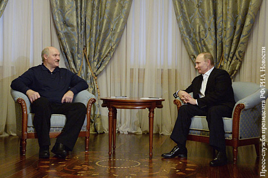 Путин встретился с Лукашенко в Сочи