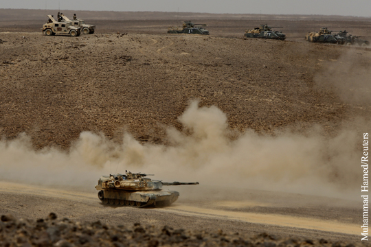 Саудовская военная техника замечена в Иордании идущей к границе Сирии