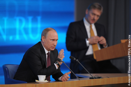 Песков: На «прямой линии» с Путиным планируется ряд новшеств