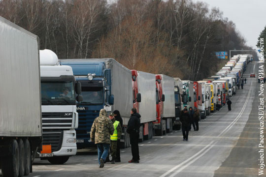 В России началась ответная блокада украинских грузовиков