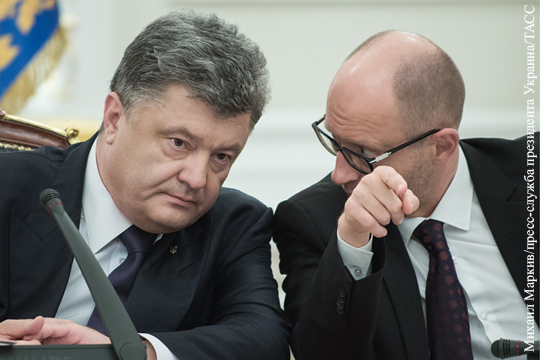 Украинские СМИ: Порошенко и Яценюк договорились не отправлять кабмин в отставку