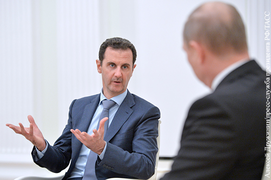 Путин и Асад обсудили план России и США о прекращении огня в Сирии