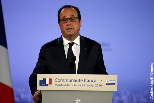 Олланд заявил о приоритете Франции по снятию российского эмбарго 