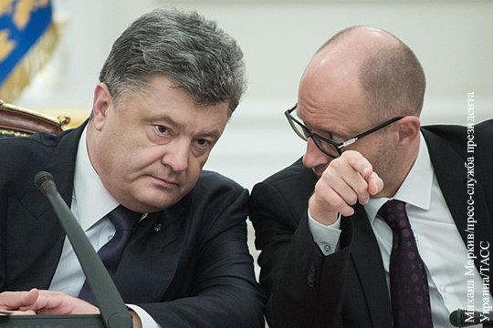 Яценюк обвинил Порошенко в политической нестабильности на Украине