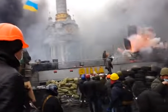 На Украине спустя два года опубликовано «новое» видео взрыва во время Майдана