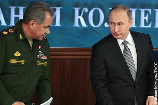 Путин приказал Шойгу начать вывод российской группировки из Сирии