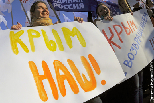 ВЦИОМ: Доля россиян, считающих Крым частью России, выросла
