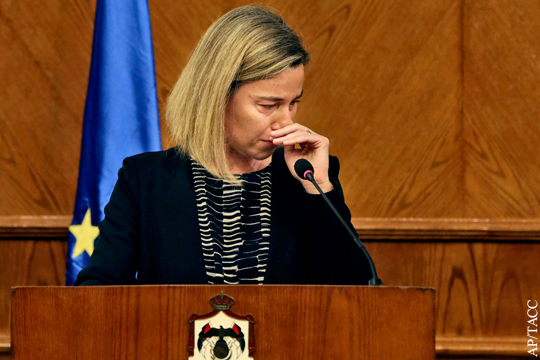 Могерини не смогла сдержать слез во время заявления по терактам в Брюсселе