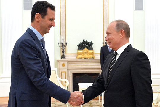 Путин поздравил Асада с освобождением Пальмиры
