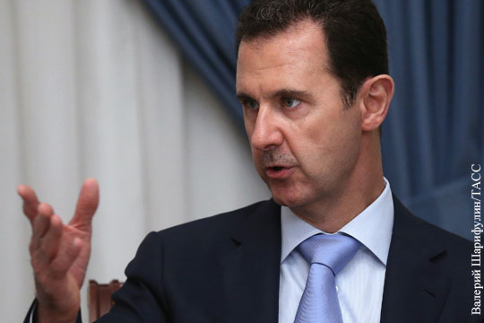 Асад: Российская поддержка ускорит политическое урегулирование в Сирии