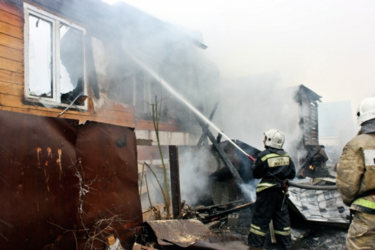 Полицейские спасли 10 детей в пожаре в цыганском поселке под Тулой