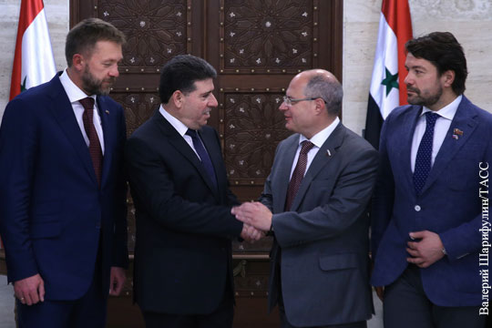 Делегация российских парламентариев прибыла в Сирию
