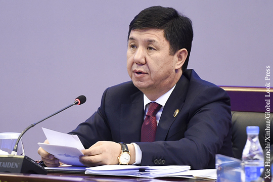 Премьер Киргизии объявил об отставке