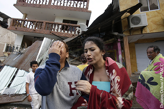 Число жертв землетрясения в Эквадоре возросло до 272 человек