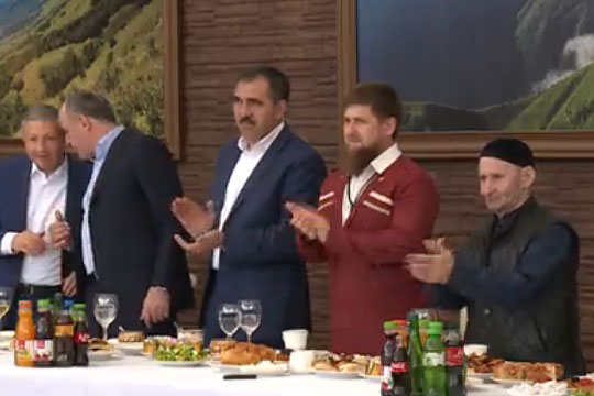 Кадыров опубликовал видео со свадьбы племянника