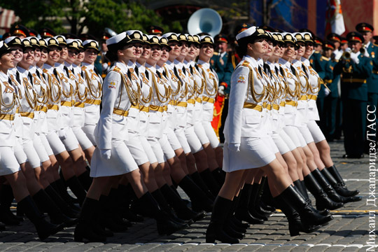 Британская пресса увидела на параде в Москве «сексизм»