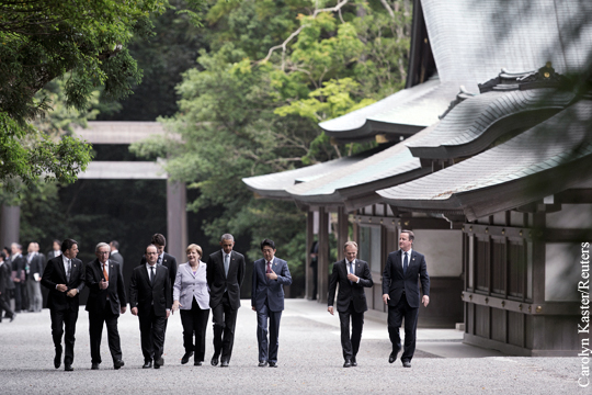 Лидеры «семерки» встретились в главном языческом храме Японии