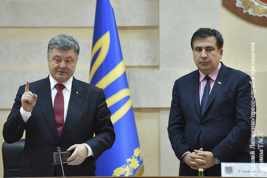 Экс-советник Ющенко сообщил о расколе между Порошенко и Саакашвили