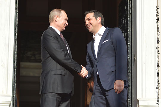 Путин поблагодарил греков за гостеприимство