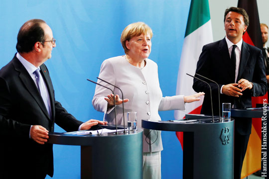 Меркель: Германия, Франция и Италия намерены придать новый импульс развитию ЕС