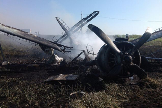 Ан-2 упал в Саратовской области, есть жертвы