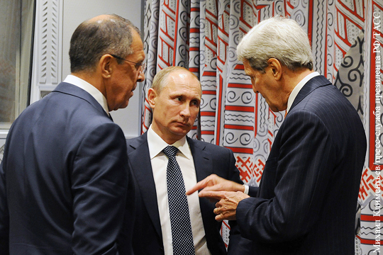 Путин в четверг примет Лаврова и Керри
