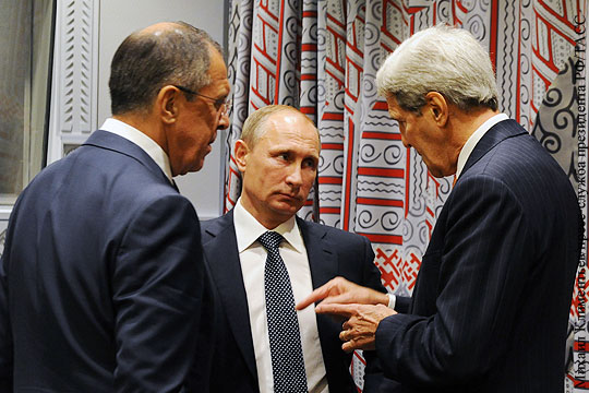 Встреча Путина и Керри завершилась
