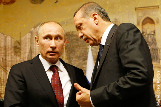 Путин провел переговоры с Эрдоганом