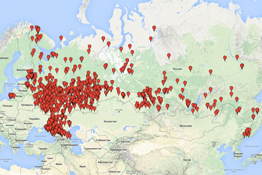 Сайт «Миротворец» создал карту воевавших в Донбассе «российских наемников»